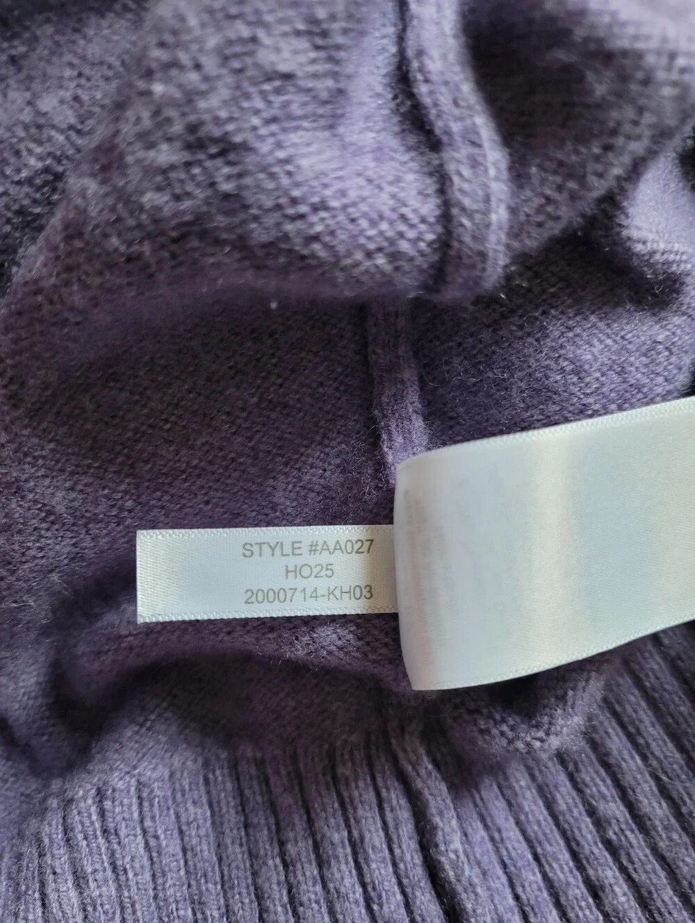 J.Crew Mens Sweater Pullover Purple Lilac Lambs Wool Blend Size L Large